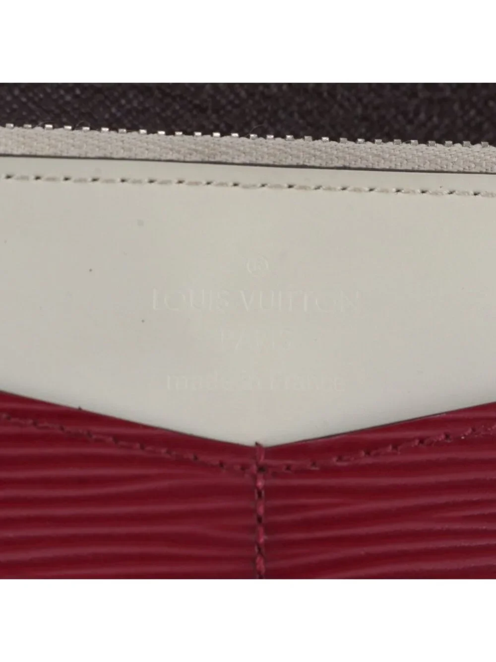 Louis Vuitton Epi Portefeuille Flor Leather Wallet Zip Around